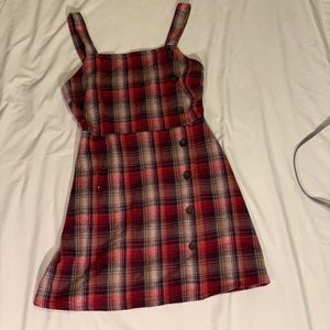 red plaid dress